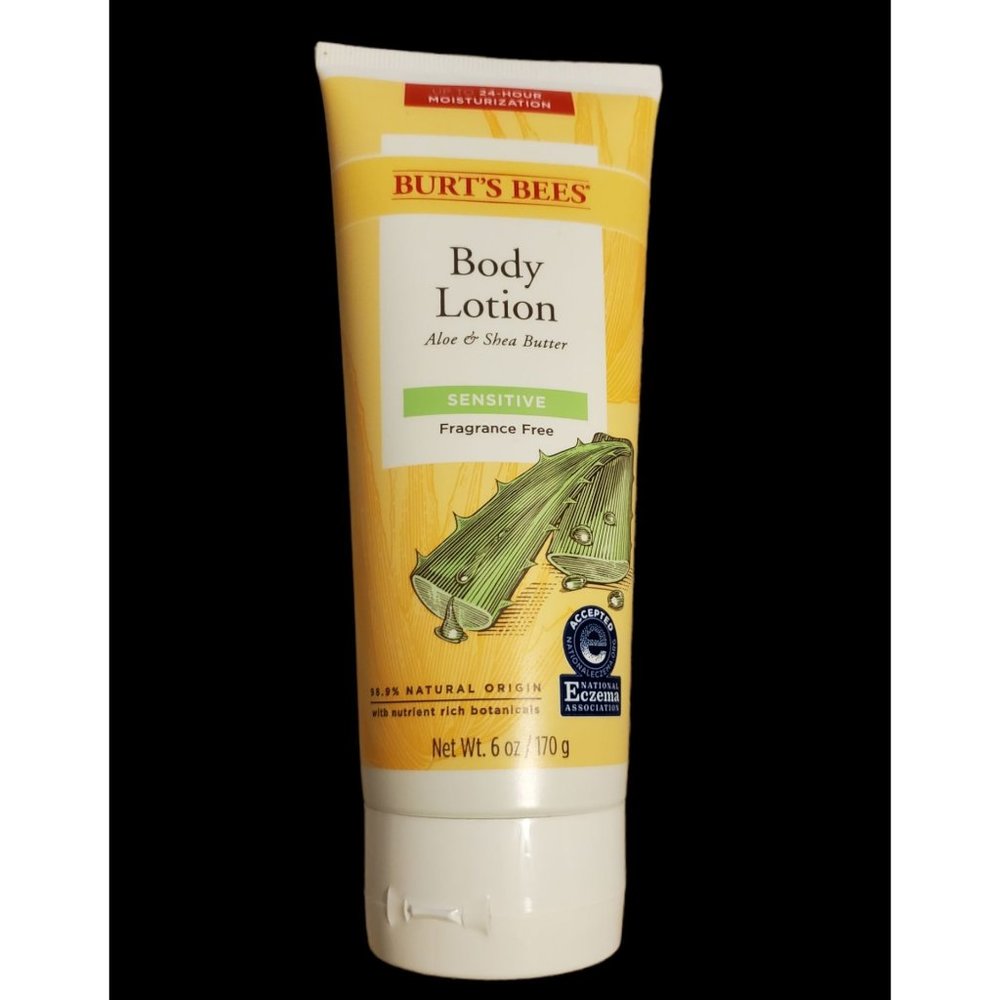 Burt's Bees SENSITIVE Aloe & Shea Butter Body Lotion 6oz NEW